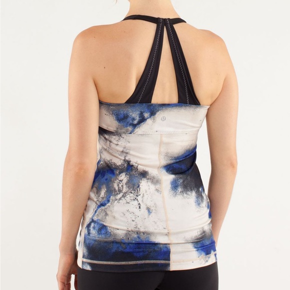 MOVING SALE Lululemon Scoop Me Up Tank - Milky Way Multi Print / Black - Picture 2 of 12